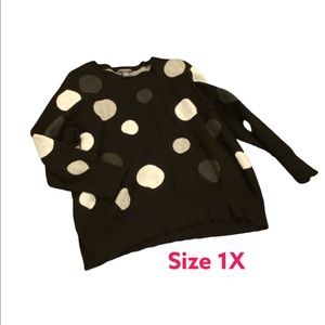 Polka dot sweater
